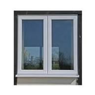 Modern home entrance with window and door system